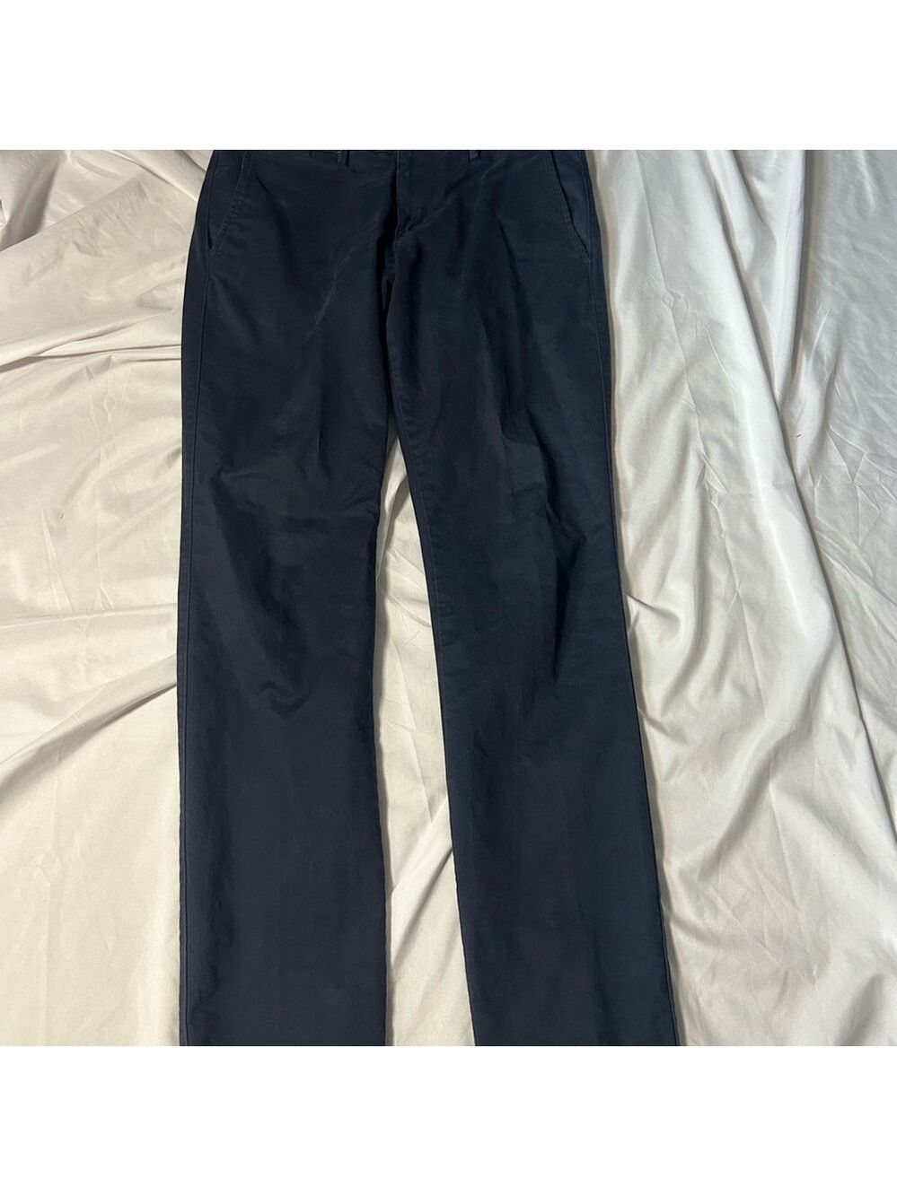GAP Essential Khaki Skinny Pants Men's 33x32 Navy Casual Stretch Stylish - Picture 10 of 10